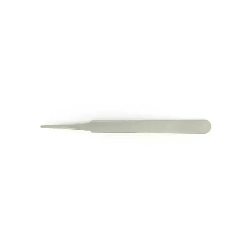 ideal-tek 120mm Stainless Steel Flat Round Tweezer 2A.SA
