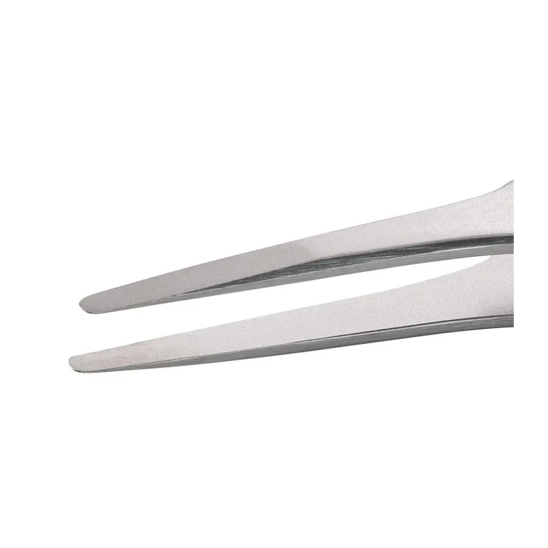 ideal-tek 120mm Stainless Steel Flat Round Tweezer 2A.SA