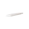 ideal-tek 115mm Plastic Straight Round Very Fine Flat Tweezer 702A.DG.ITR