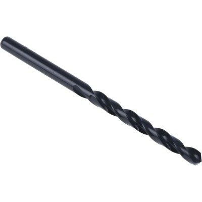 RS PRO High Speed Steel Drill Bit 5.18 mm Diameter, 86 mm Overall Length, Cylindrical Shank, 4 Flutes, Black Finish 668-0968