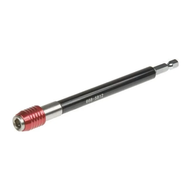 RS PRO Black Anodised, Red Anodised Drill Extension Bar Chrome Vanadium Steel 600mm 668-5824