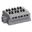 Sato Parts Non-Fused Terminal Block 10-Way 16, 26AWG Wire 10A Screwless 300V ML-1700-B-10P