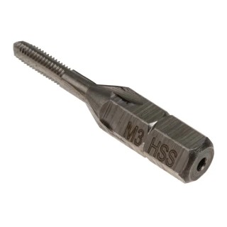 RS PRO High Speed Steel Hand Threading Tap, M3 Metric Standard, Hexagon Drive, 32.5mm Length 669-9372