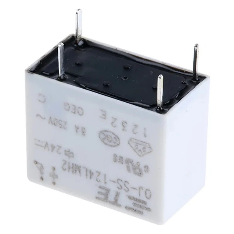 TE Connectivity PCB Power Relay 24V dc Coil 8A Switching Current SPST OJ-SS-124LMH2,005