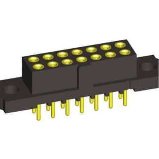 HARWIN M80 Series Straight Through Hole 10-Contact, 2 Row, 2 mm Pitch PCB Socket M80-4101042