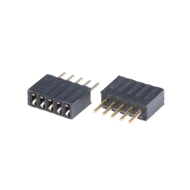 HARWIN M52 Series Straight Through Hole PCB Socket 5-Contact 1 Row 1.27 mm Pitch Solder M52-5000545