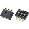 Omron Rotary Coded DIP Switch Surface Mount Slide Actuator, Contact Resistance 200mΩ max, Insulation Resistance A6S-3104-H