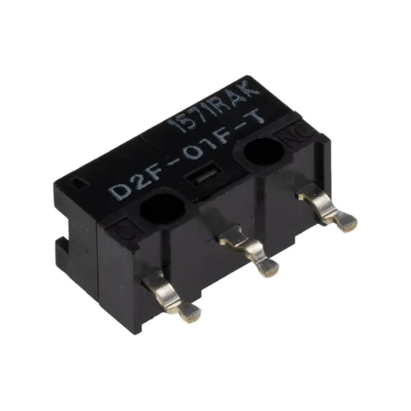 Omron Ultra Subminiature Pin Plunger Micro Switch, PCB Terminal, SPDT, 100mA, 30 V DC, IP40, Model D2F-01F-T