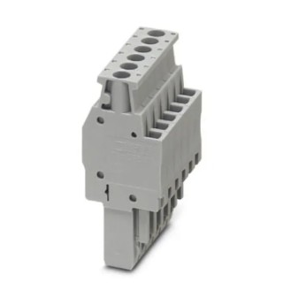 Phoenix Contact UPBV 2.5/6 Series Pluggable Terminal Block Distribution Unit 24A Grey Polyamide 3045444