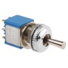 APEM Panel Mount Toggle Switch On-Off-On DPDT 24 V dc 250 V ac Solder Terminal 106471175