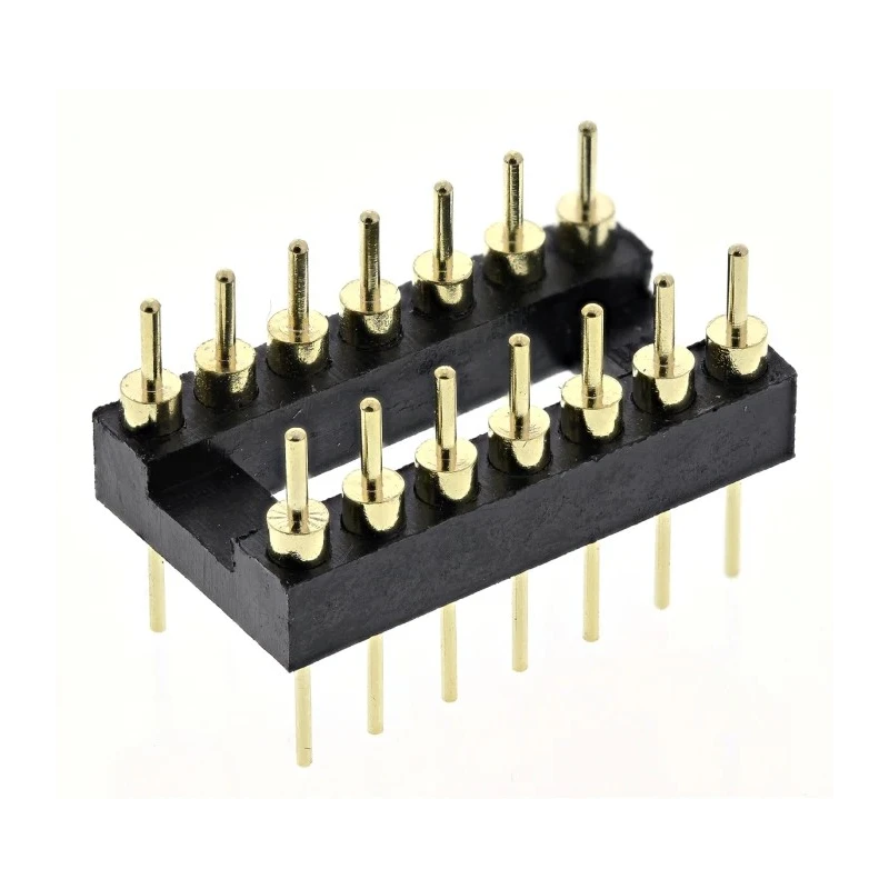 ASSMANN WSW Straight Through Hole Mount 2.54 mm Pitch IC Socket Adapter DIP to DIP AR 14-ST/T