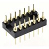 ASSMANN WSW Straight Through Hole Mount 2.54 mm Pitch IC Socket Adapter DIP to DIP AR 14-ST/T
