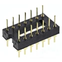 ASSMANN WSW Straight Through Hole Mount 2.54 mm Pitch IC Socket Adapter DIP to DIP AR 14-ST/T