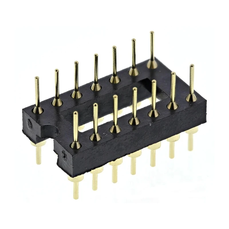 ASSMANN WSW Straight Through Hole Mount 2.54 mm Pitch IC Socket Adapter DIP to DIP AR 14-ST/T
