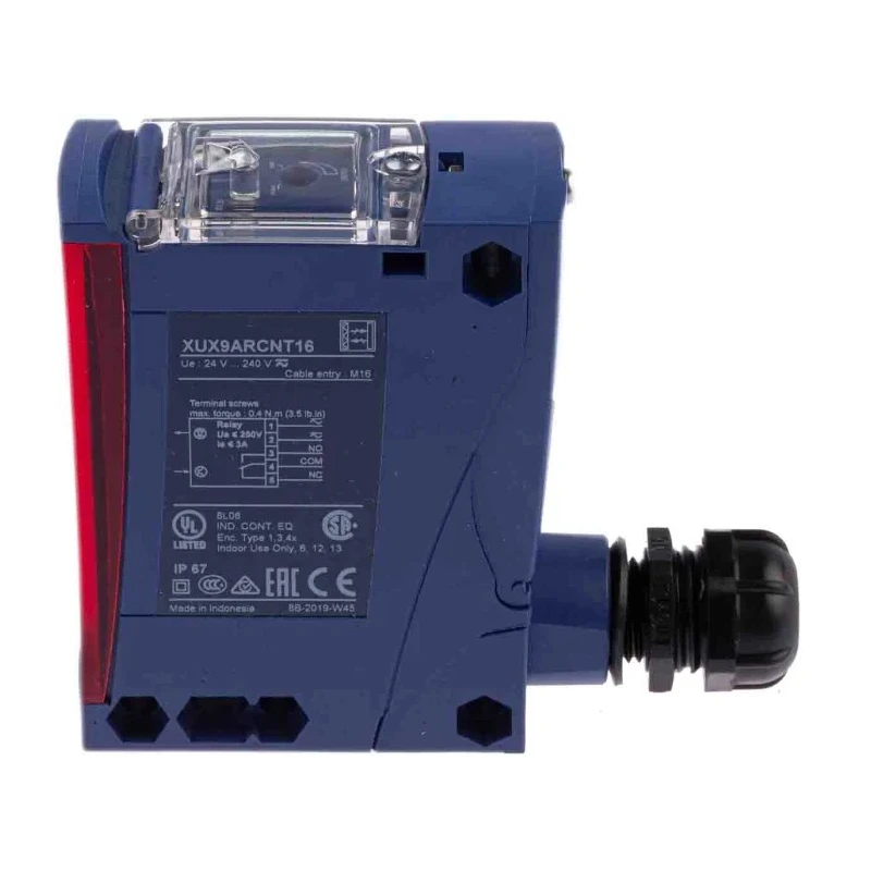 Telemecanique Sensors Polarised Retroreflective Photoelectric Sensor Block, Relay Output, 11 m Detection Range XUX9ARCNT16