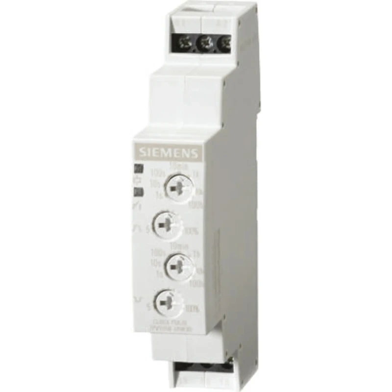 Siemens 7PV15 Series DIN Rail Multifunction Timer Relay, 1-Contact, 12 V dc 240V ac, 3 to 100 min, 5 to 100 h 7PV1558-1AW30