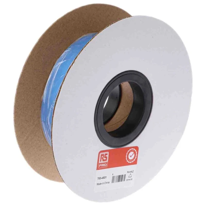 RS PRO Heat Shrink Tubing, Blue, 24 mm Sleeve Diameter x 3 m Length, 3:1 Shrink Ratio 700-4501