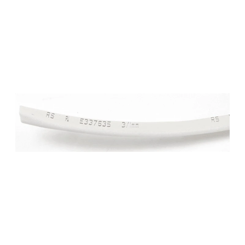 RS PRO Polyolefin Heat Shrink Tubing White 3 mm Sleeve Diameter x 10 m Length 3:1 Ratio 700-4554