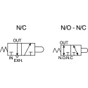 SMC Pneumatic Solenoid Valve Pilot G, NPTF, NPT, Rc 1/8 in Port, 0.7 Mpa Max Operating Pressure, Aluminium EVZM550-F01-00