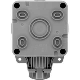 BG Electrical 13A 1 Gang Outdoor Surface Mounted Plug Socket Type G, 250V, IP66 WP23-02