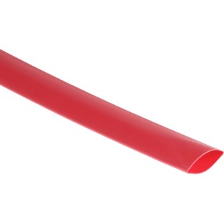 RS PRO Heat Shrink Tubing Red 12 mm Sleeve Diameter x 4 m Length Polyolefin Flame Retardant 3:1 Shrink Ratio 700-4526