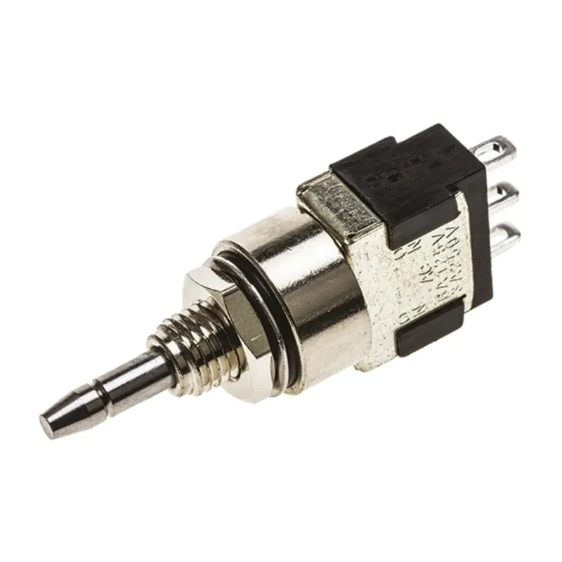 KNITTER-SWITCH MP Series Miniature Push Button Switch Latching Panel Mount 5.6 mm Cutout SPDT IP67 250 V ac MPE106D