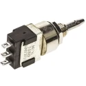 KNITTER-SWITCH MP Series Miniature Push Button Switch Latching Panel Mount 5.6 mm Cutout SPDT IP67 250 V ac MPE106D