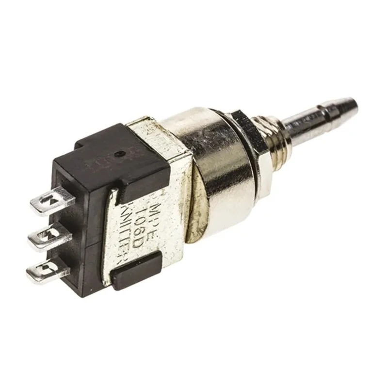 KNITTER-SWITCH MP Series Miniature Push Button Switch Latching Panel Mount 5.6 mm Cutout SPDT IP67 250 V ac MPE106D