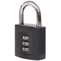ABUS Combination Padlock Zinc Steel Body Weatherproof 6.5 mm Shackle Diameter 25 mm Shackle Length 42 mm Width 158/40 B/DFNLI