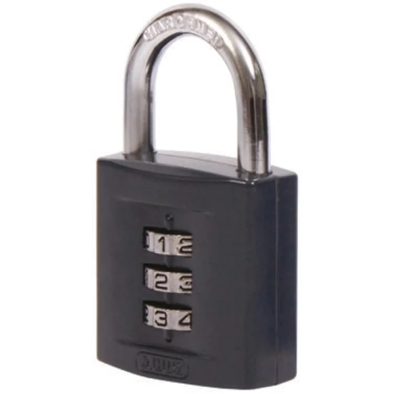 ABUS Combination Padlock Zinc Steel Body Weatherproof 6.5 mm Shackle Diameter 25 mm Shackle Length 42 mm Width 158/40 B/DFNLI