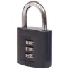 ABUS Combination Padlock Zinc Steel Body Weatherproof 6.5 mm Shackle Diameter 25 mm Shackle Length 42 mm Width 158/40 B/DFNLI