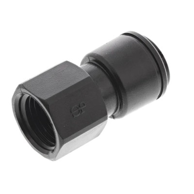 John Guest Acetal Fitting Female Adaptor Connection Thread Size 1/4 in PM450812E