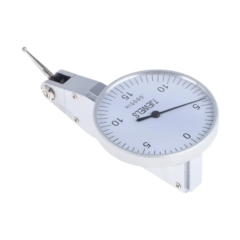 RS PRO Imperial & Metric Dial Test Indicator Gauge with 0.76 mm Max Measurement, 0.01 mm Resolution, ±0.0005 mm 705-1222