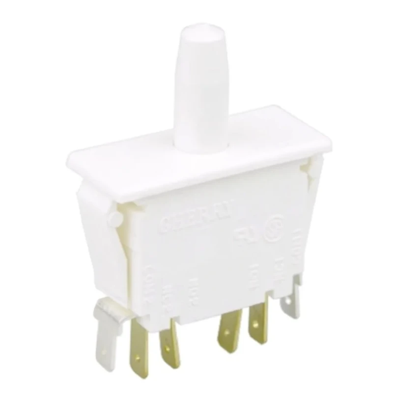 ZF Door Micro Switch, DPDT Button, 10 A, Panel Mount, -40°C to 85°C F79-00A
