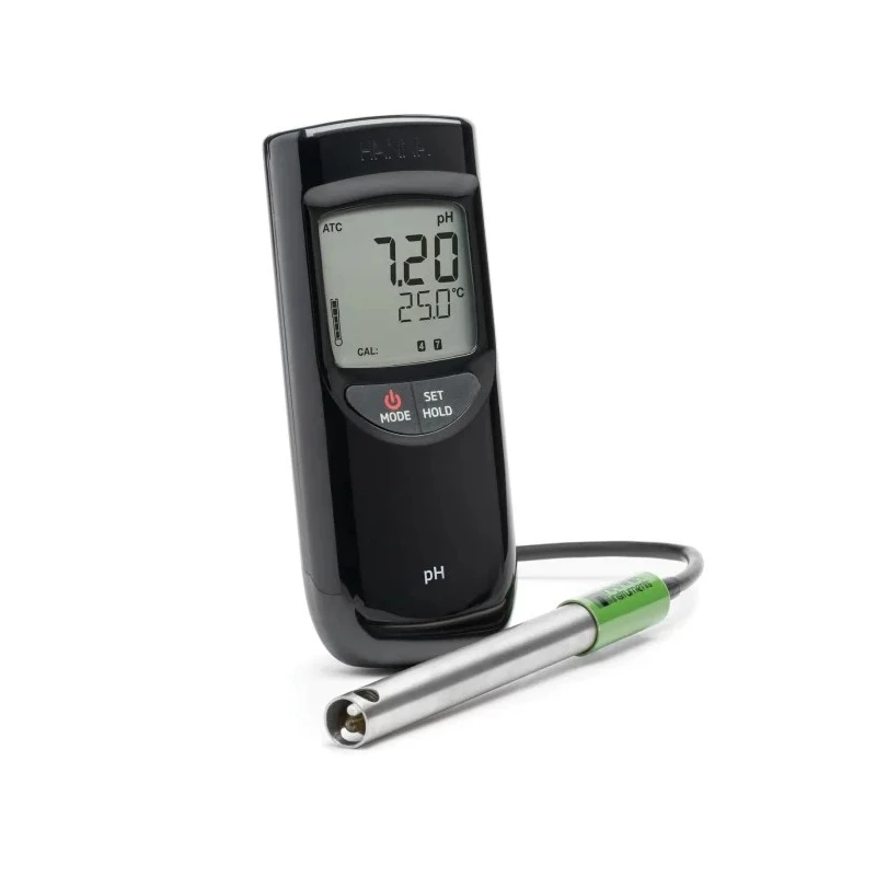 Hanna Instruments Portable pH Meter with ±0.02 pH Accuracy, 0.01 pH Resolution, 16 pH Max, 105 °C Max HI-991001