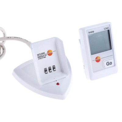 Testo 174T Kit Temperature Data Logger USB, 1 Channel, ±0.5 °C Accuracy, LCD Display, IP65, Battery Powered 0572 0561