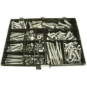 RS PRO Stainless Steel 395 Piece Hex Drive Screw Bolt Nut Kit 35mm to 100mm 701-3848