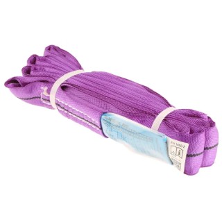 RS PRO 4 m Purple Round Polyester Lifting Sling, Straight Pull Load 1t, Safe Working Load 1400kg 729-3050