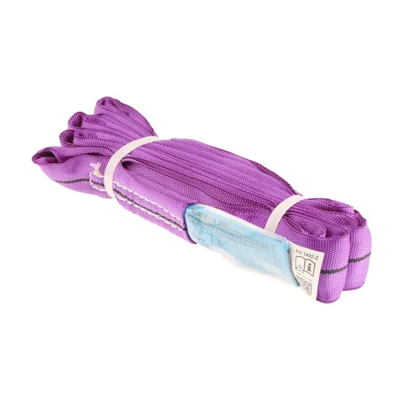 RS PRO 4 m Purple Round Polyester Lifting Sling, Straight Pull Load 1t, Safe Working Load 1400kg 729-3050