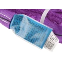 RS PRO 4 m Purple Round Polyester Lifting Sling, Straight Pull Load 1t, Safe Working Load 1400kg 729-3050