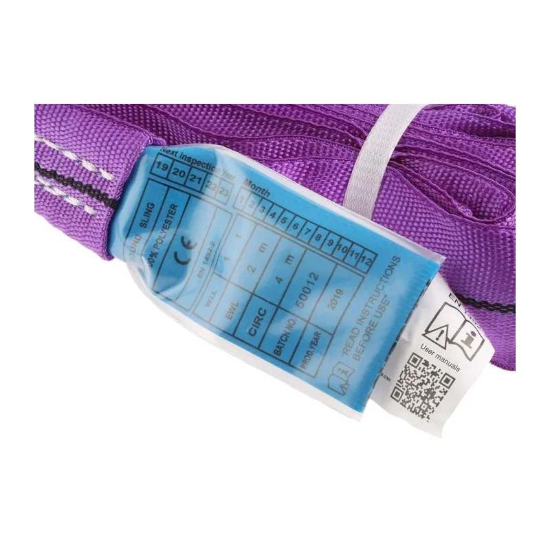RS PRO 4 m Purple Round Polyester Lifting Sling, Straight Pull Load 1t, Safe Working Load 1400kg 729-3050