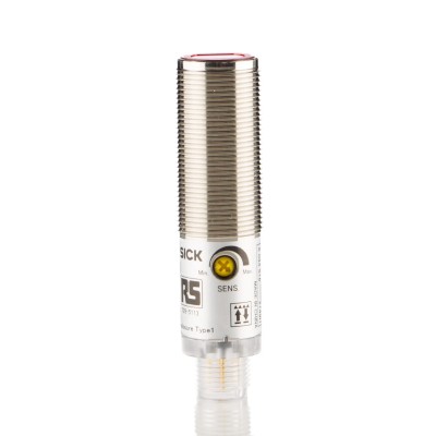 RS PRO Retroreflective Photoelectric Sensor, Barrel Style, Detection Range 50 mm to 7 m, PNP Output, IP67 Rated, 30 729-5113