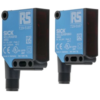 RS PRO Through Beam Receiver Photoelectric Sensor, Block Style, 20 m Detection Range, PNP Output, IP67, 729-5167