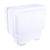 MK Electric 13A White 2 Gang Surface Mount Plug Socket Indoor & Outdoor Type G K56481WHI