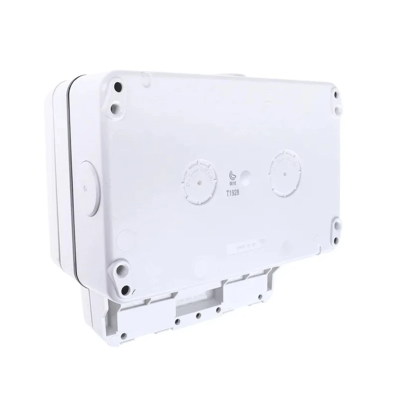 MK Electric 13A White 2 Gang Surface Mount Plug Socket Indoor & Outdoor Type G K56481WHI