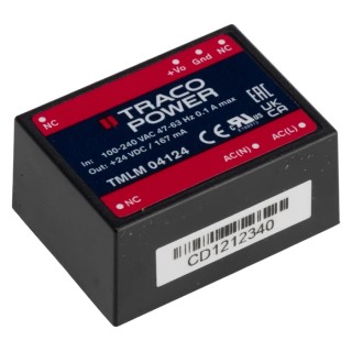 TRACOPOWER Switching Power Supply 24V DC 4W PCB Mount TMLM 04124