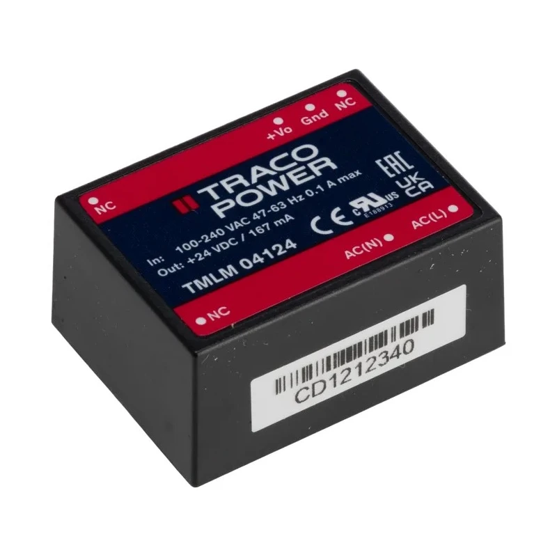 TRACOPOWER Switching Power Supply 24V DC 4W PCB Mount TMLM 04124