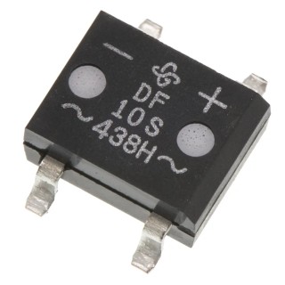 Vishay Bridge Rectifier 1000 V 50 A 4-Pin Surface Mount DFS Package DF10S-E3/77