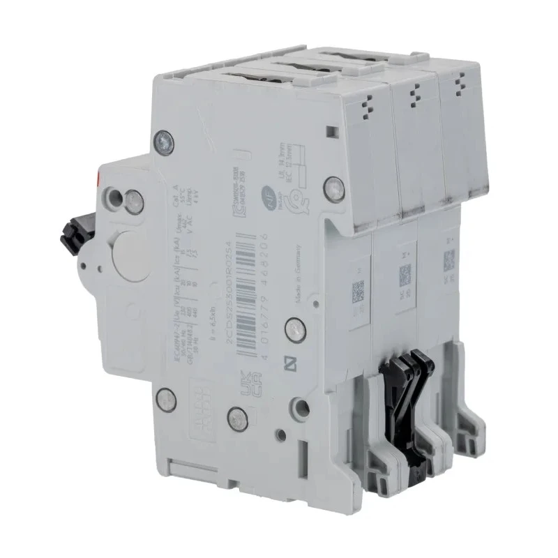 ABB System Pro M Compact S200 Miniature Circuit Breaker 3-Pole 25A Type C 400V AC 10kA Breaking 2CDS253001R0254 S203-C25