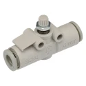 SMC AS Series In-Line Type Flow Controller Tube, 6mm Tube Inlet/Outlet, M Thread, 0.1-1 MPa Operating Pressure AS1002F-06